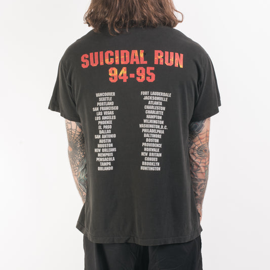 Vintage 1994 Biohazard Suicidal Run Tour T-Shirt
