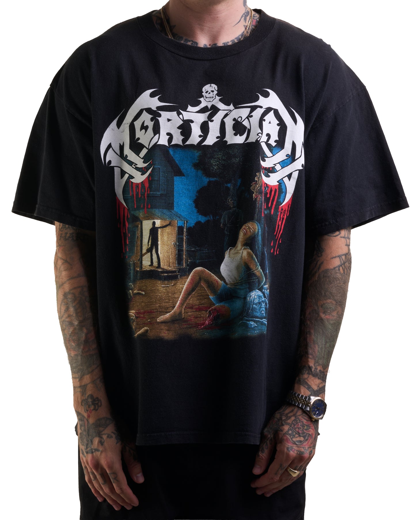 Vintage 90’s Mortician Chainsaw Dismemberment T-Shirt