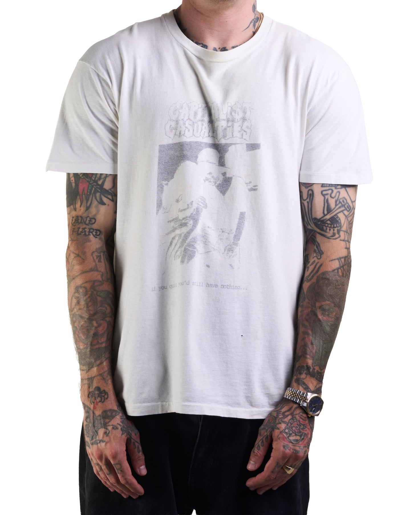Vintage 90’s Capitalist Casualties If You Quit You’d Still Have Nothing T-Shirt