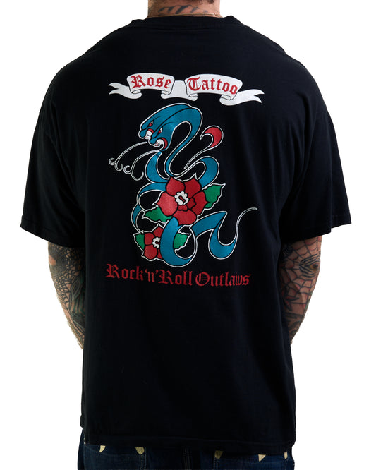 Vintage 90’s Rose Tattoo Rock’N’Roll Outlaw T-Shirt