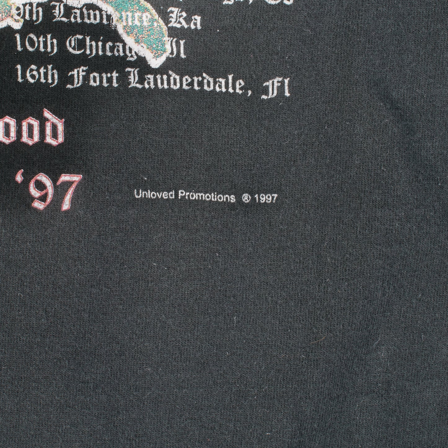 Vintage 1997 Malevolent Creation In Cold Blood Tour T-Shirt