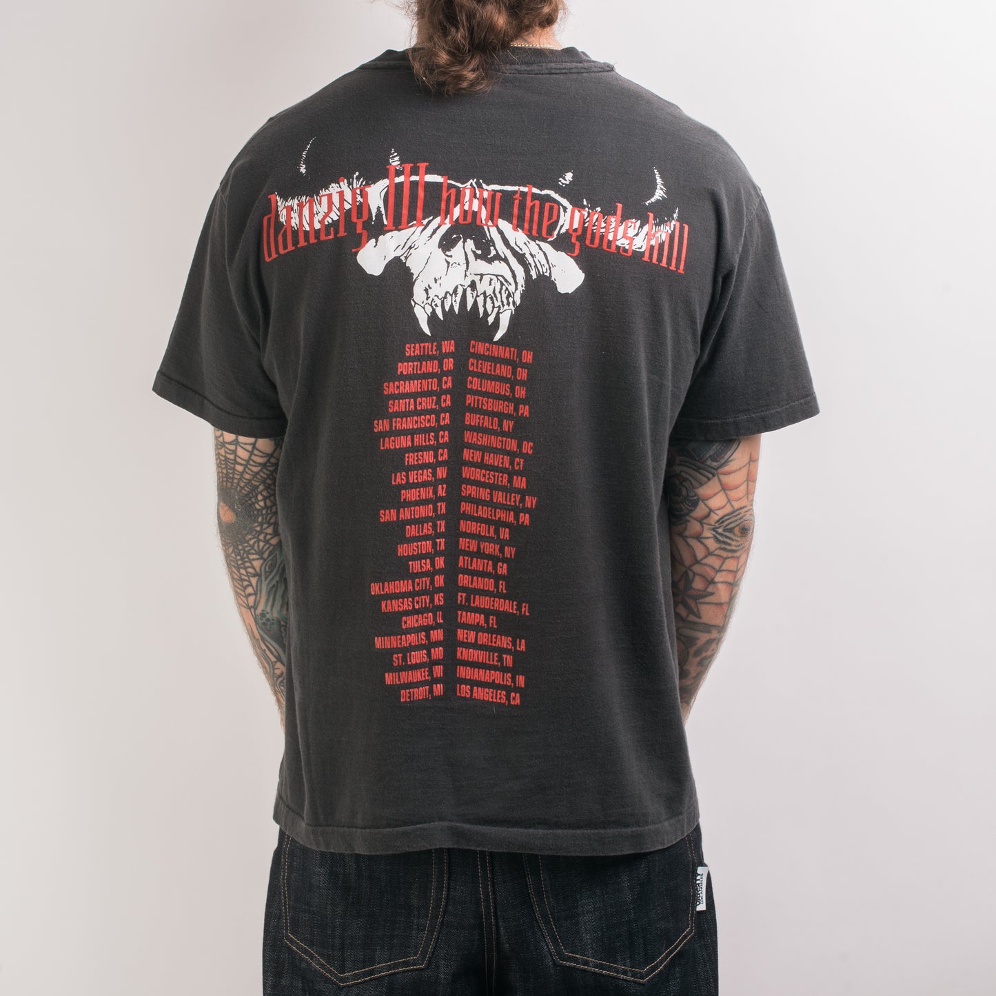 Vintage 1992 Danzig How The Gods Kill Tour T-Shirt