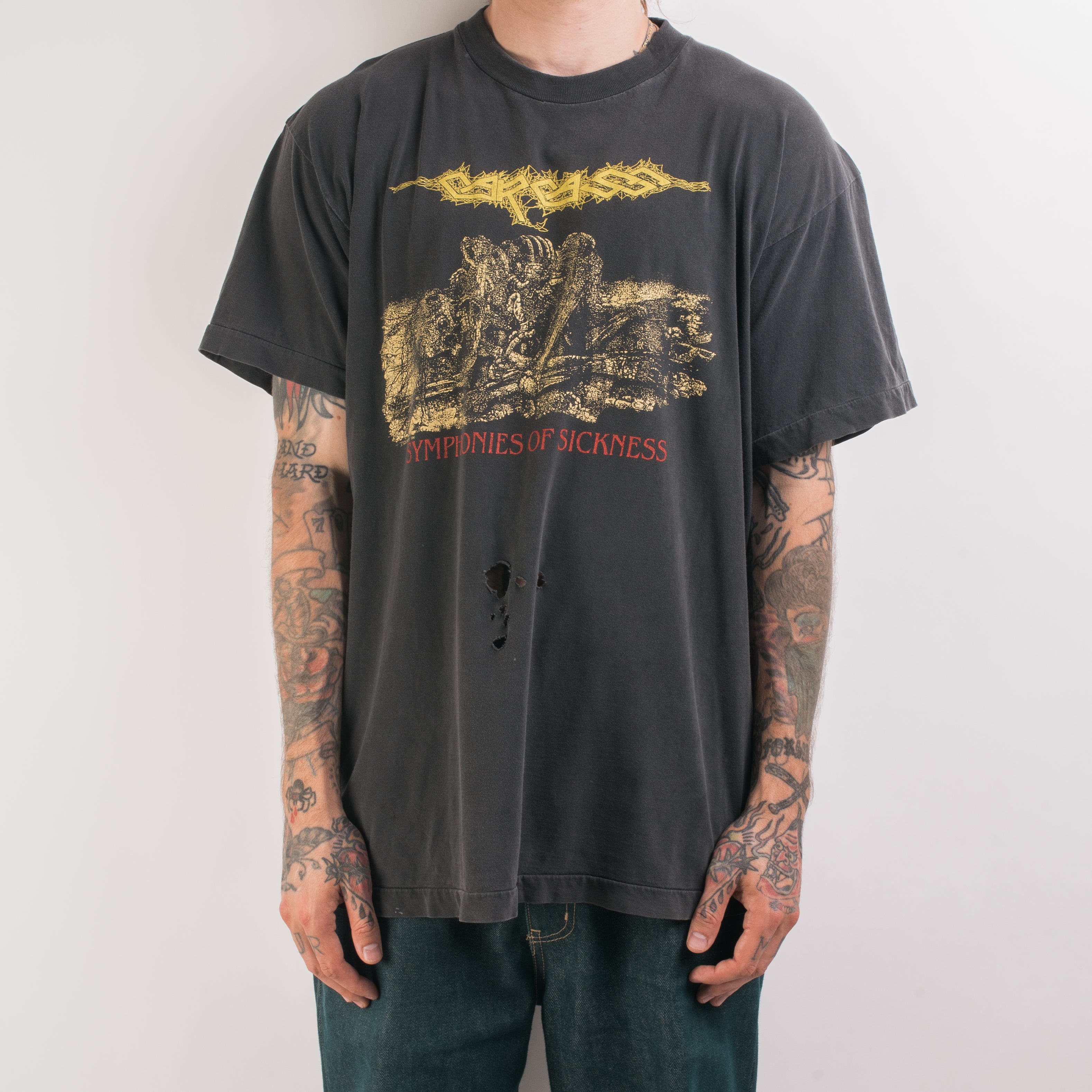 Vintage 1990 Carcass Symphonies Of Sickness T-Shirt – Mills