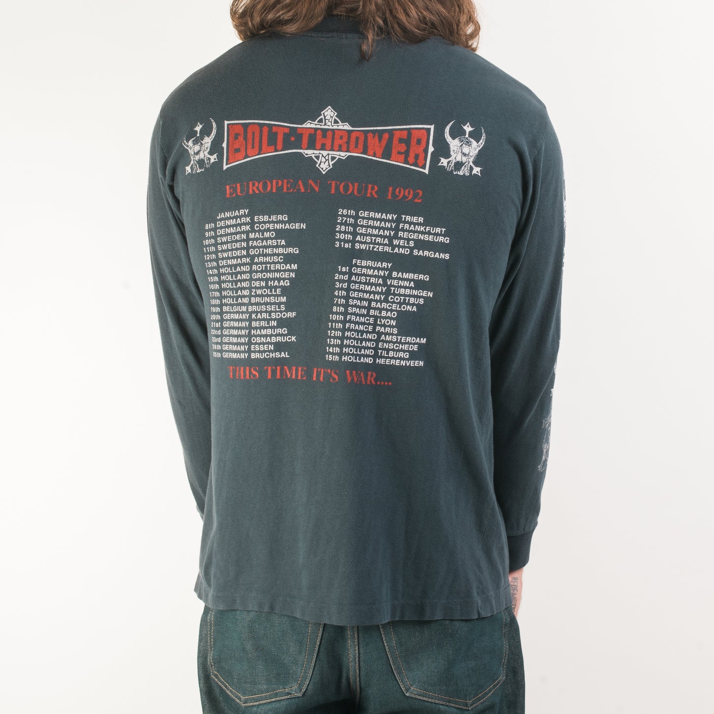Vintage 1993 Bolt Thrower Tour Longsleeve