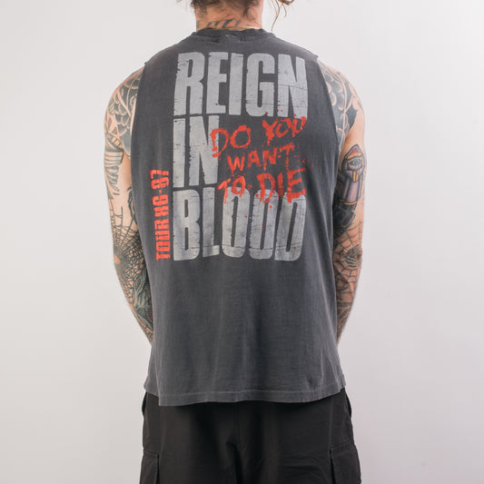 Vintage 1986 Slayer Reign In Blood Tour T-Shirt