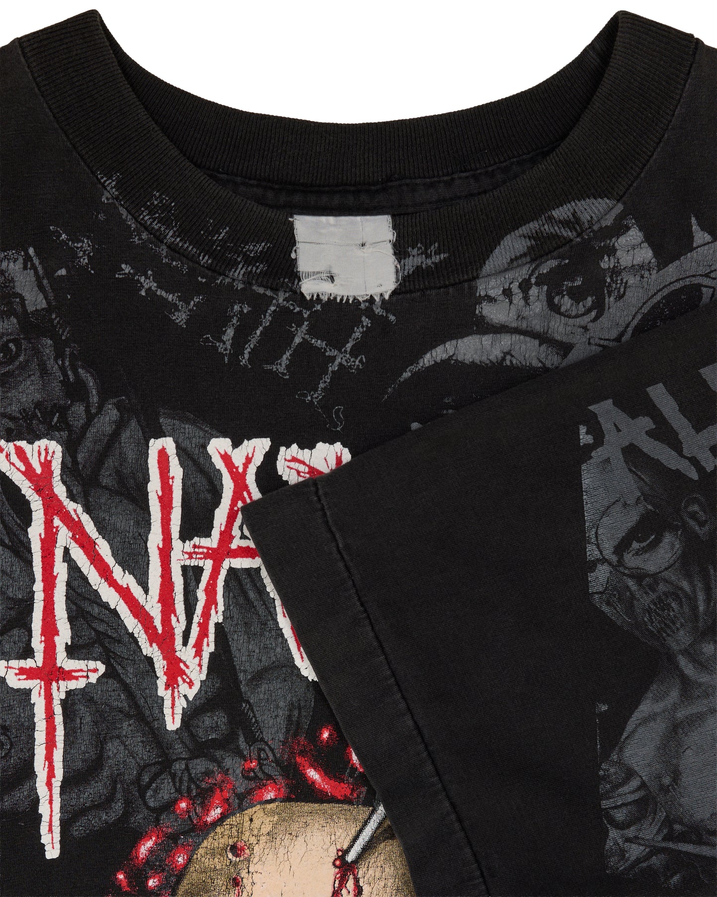 Vintage 1994 Napalm Death All Over Print Tour T-Shirt