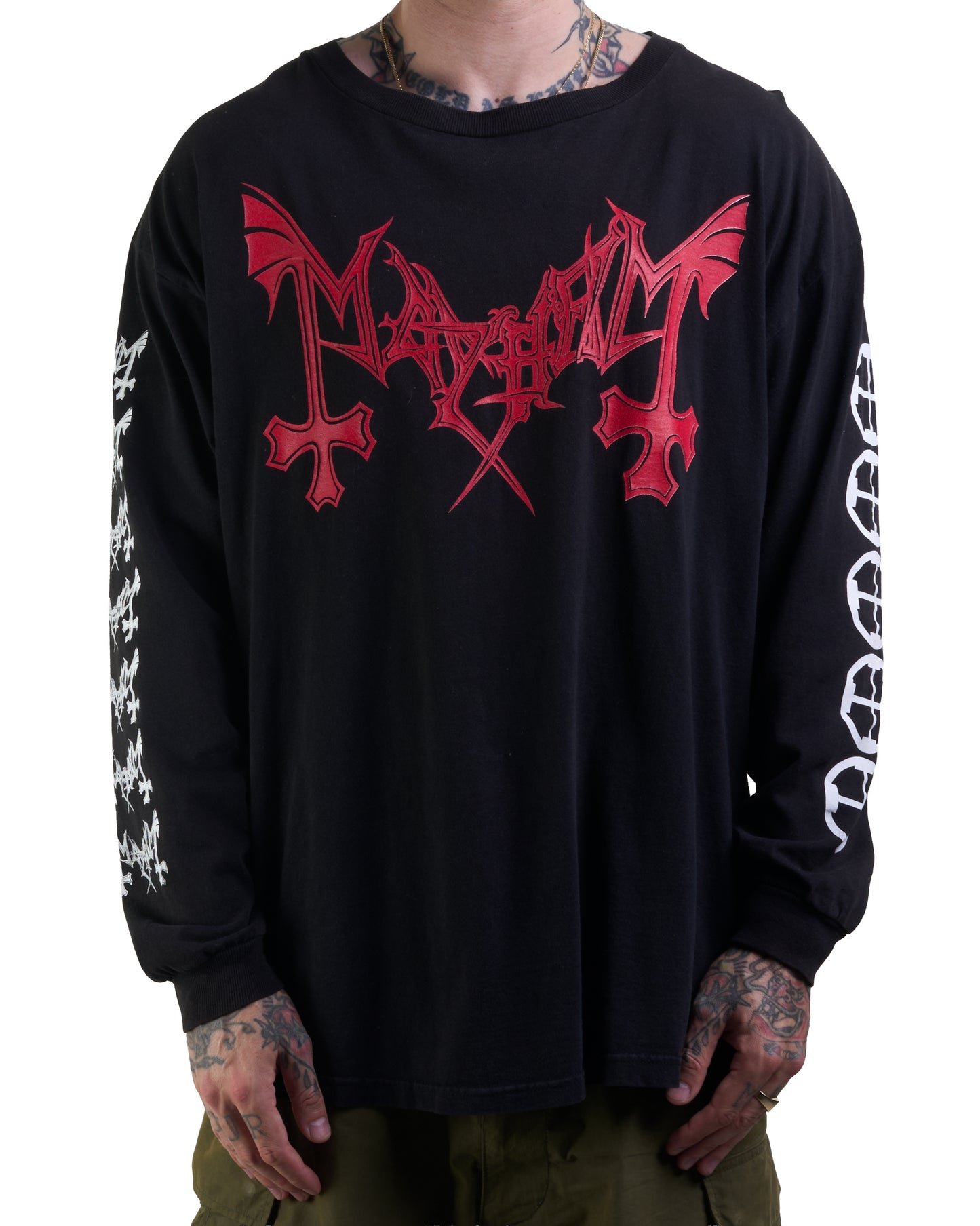 Vintage 90’s Mayhem True Norwegian Black Metal Longsleeve