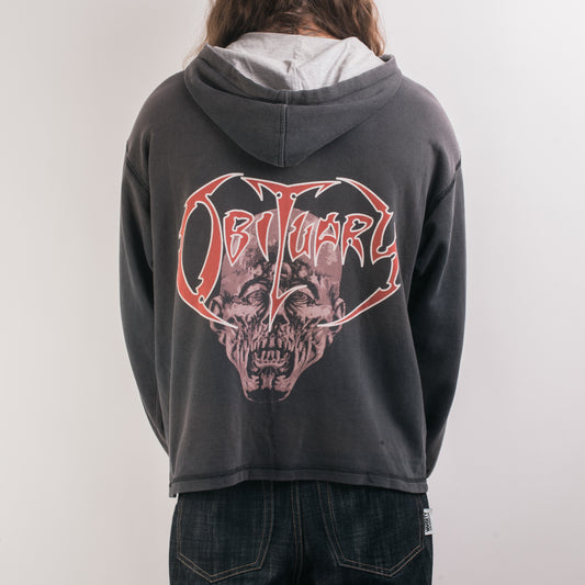 Vintage 1997 Obituary Zip Up Hoodie