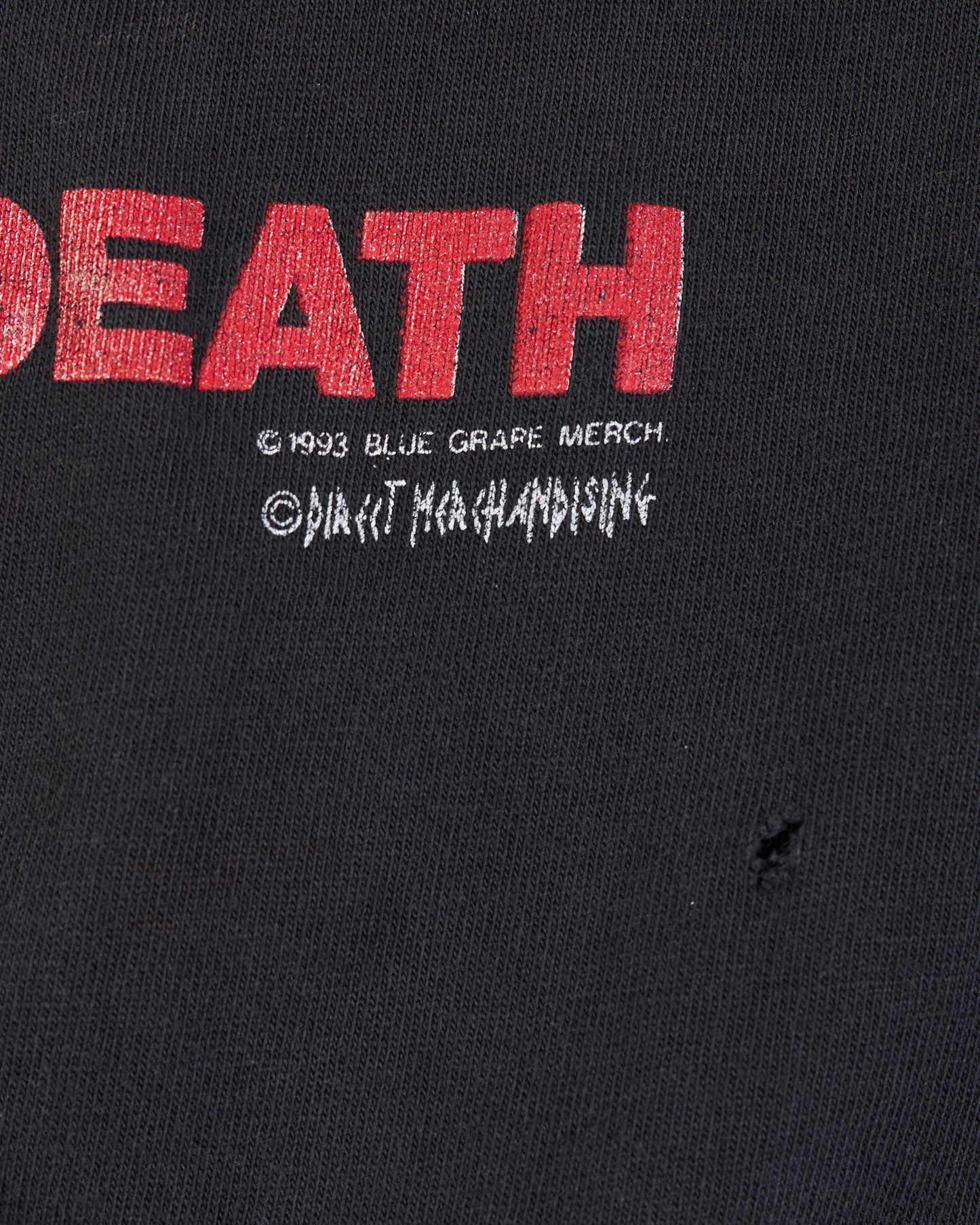 Vintage 1993 Obituary Cause Of Death Tour T-Shirt