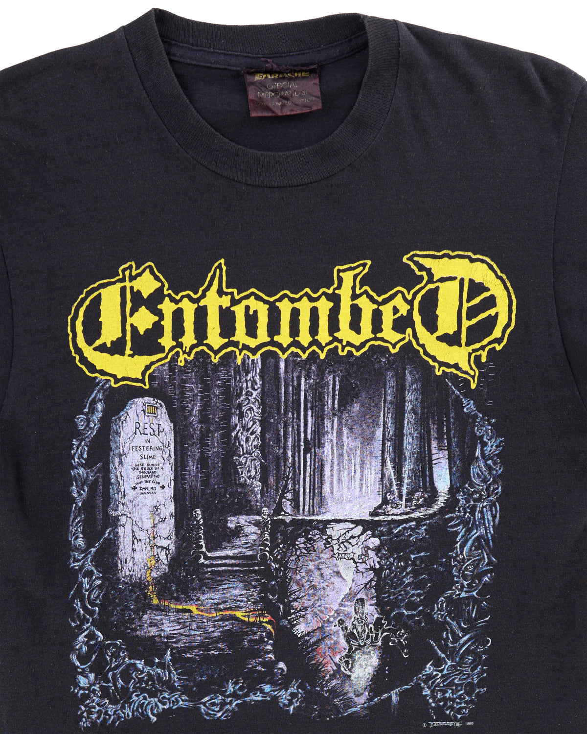 Vintage 1990 Entombed Left Hand Path T-Shirt