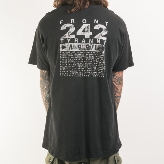 Vintage 1991 Front 242 Tyranny For You Tour T-Shirt