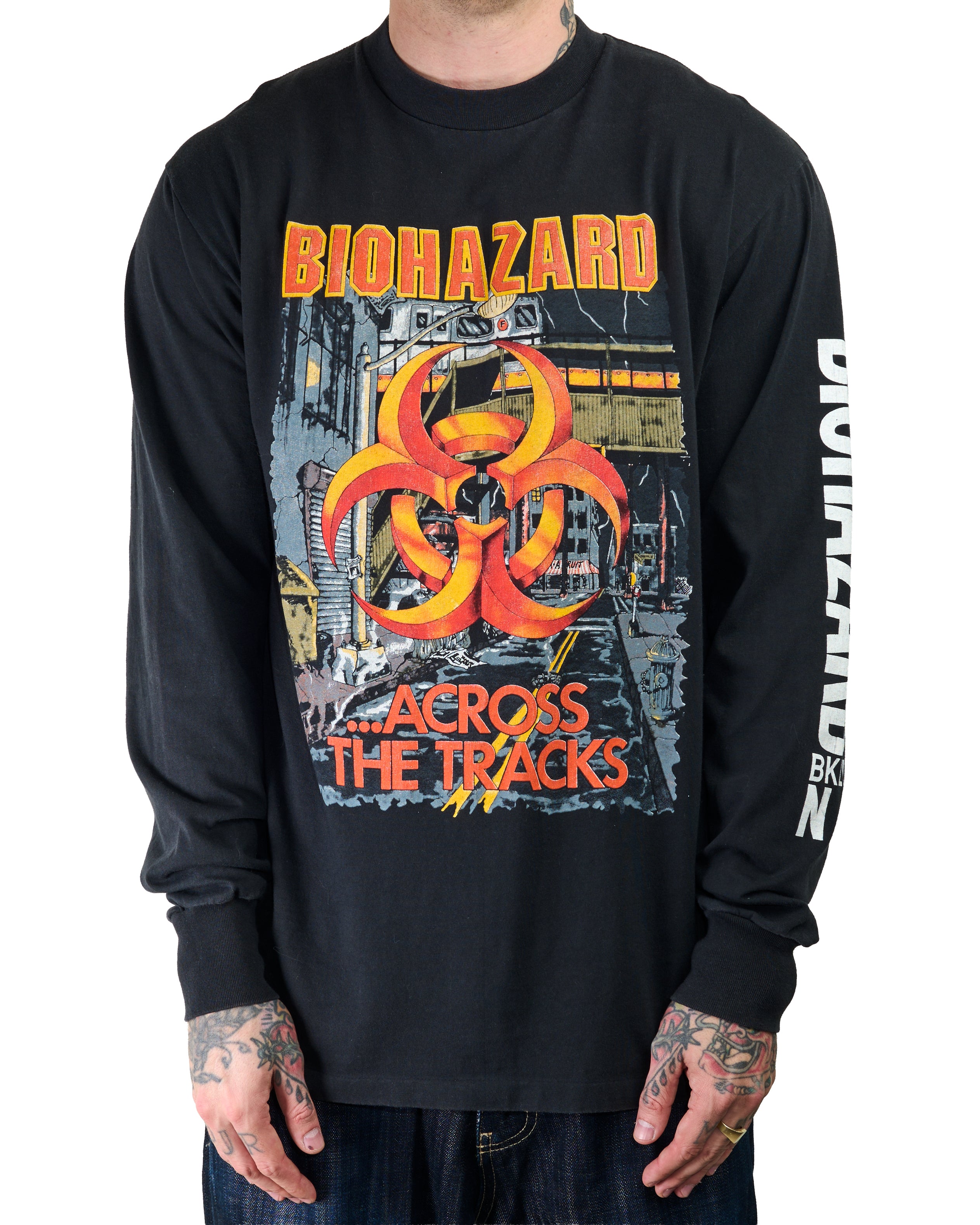Vintage 1991 Biohazard Stomping The World Tour Longsleeve – Mills