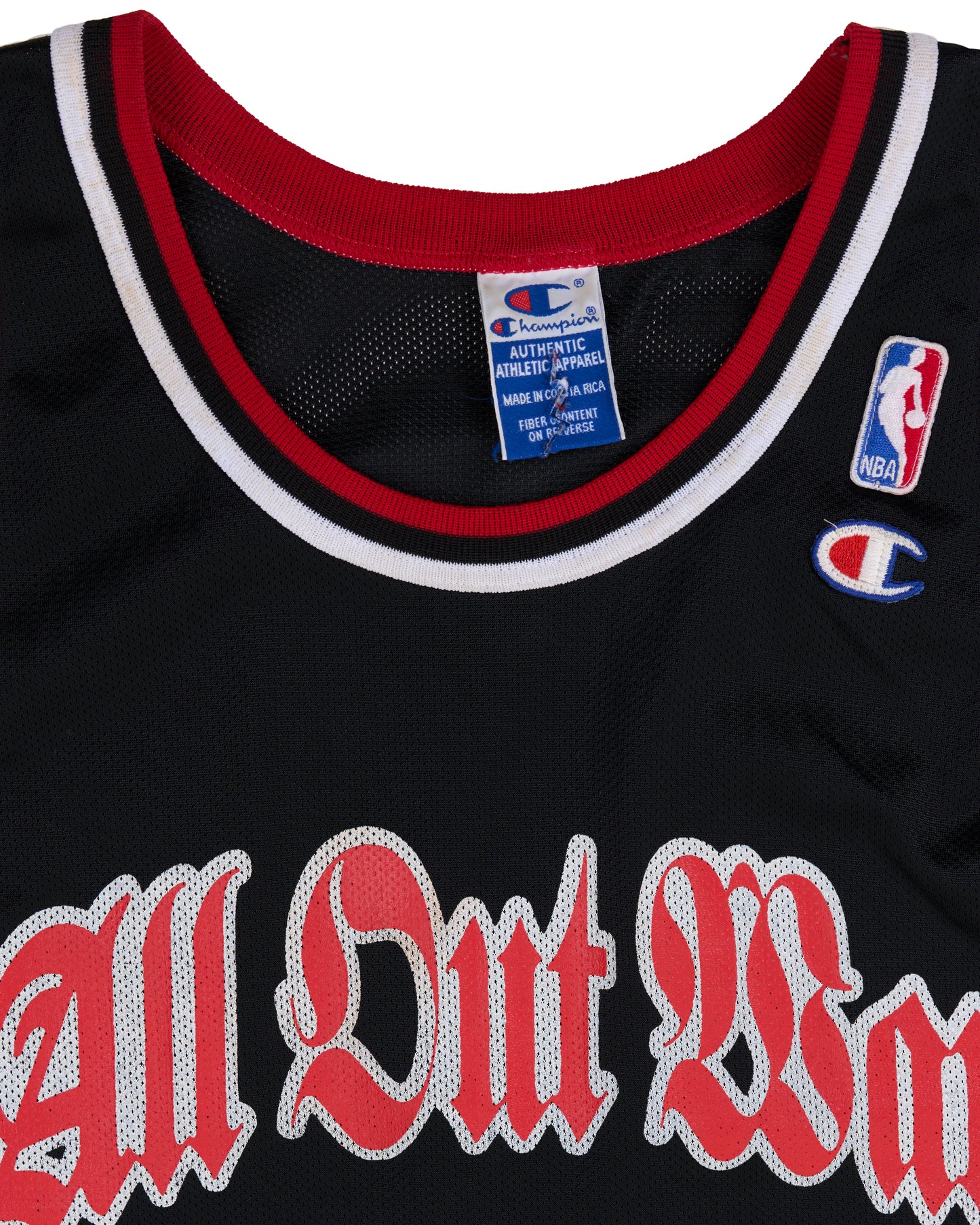 Vintage 1998 All Out War Champion Basketball Jersey