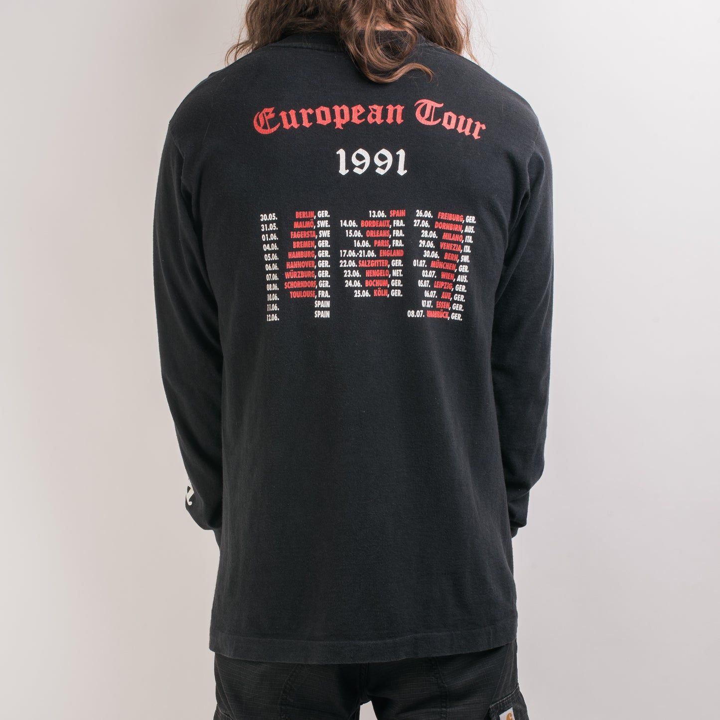 Vintage 1991 Cro-Mags Best Wishes Tour Longsleeve