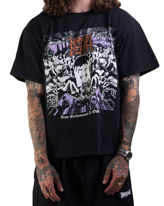 Vintage 90’s Napalm Death From Enslavement To Obliteration T-Shirt