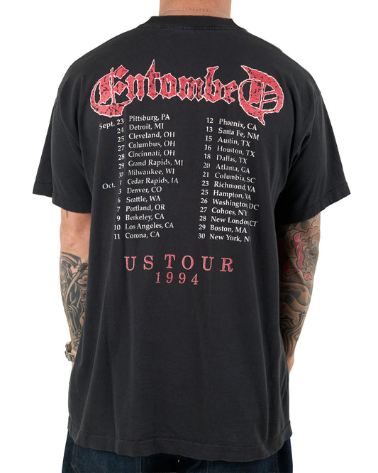 Vintage 1994 Entombed Misanthropic Tour T-Shirt
