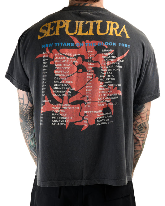 Vintage 1991 Sepultura Beneath The Remains Tour T-Shirt