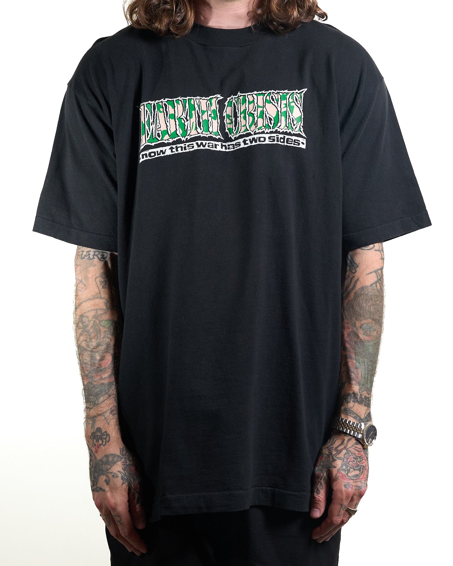 Vintage 90’s Earth Crisis Now This War Has Two Sides T-Shirt
