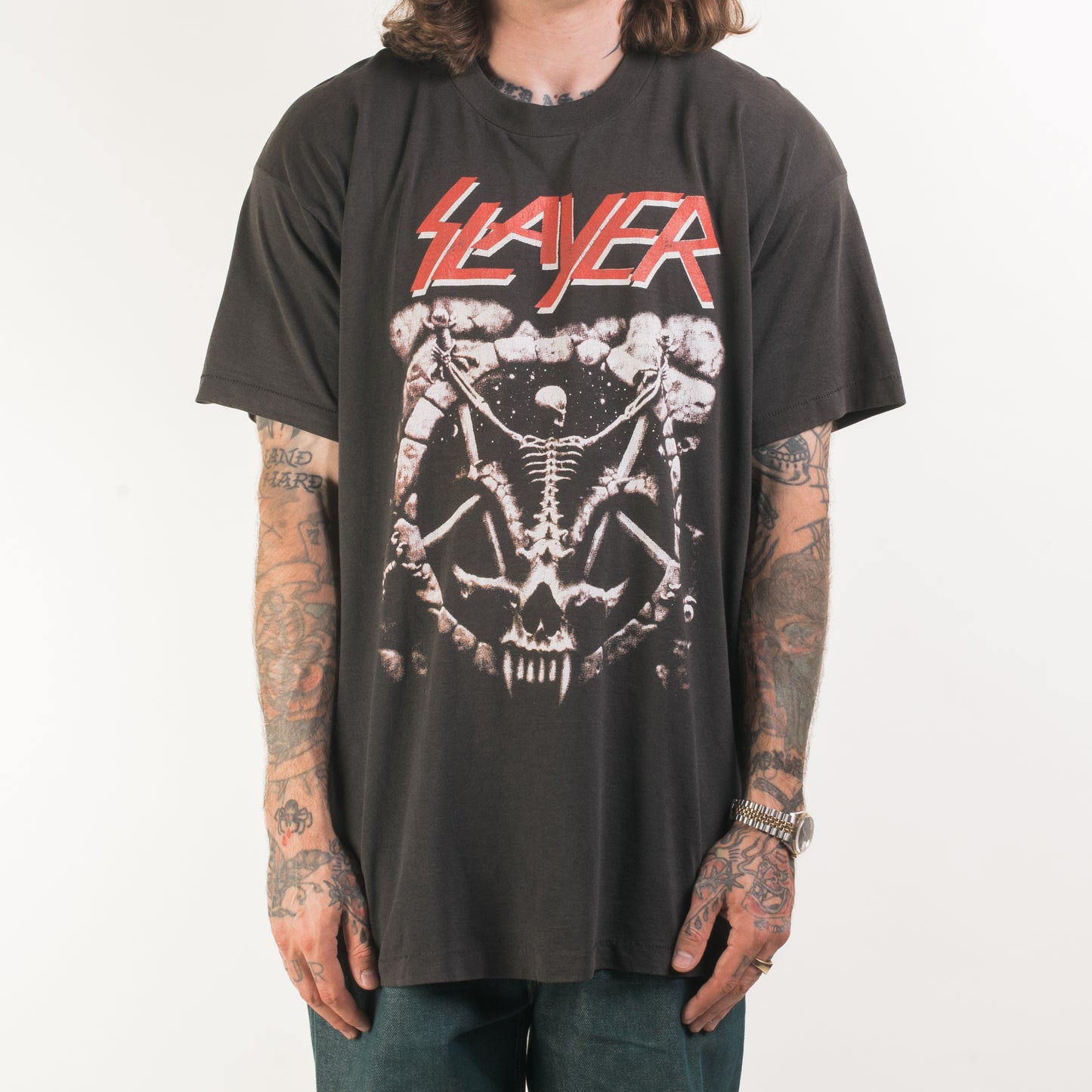 Vintage 90’s Slayer Divine Intervention Boot T-Shirt