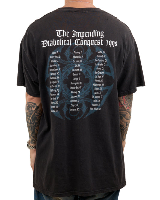 Vintage 1998 Incantation The Impending Diabolical Conquest Tour T-Shirt