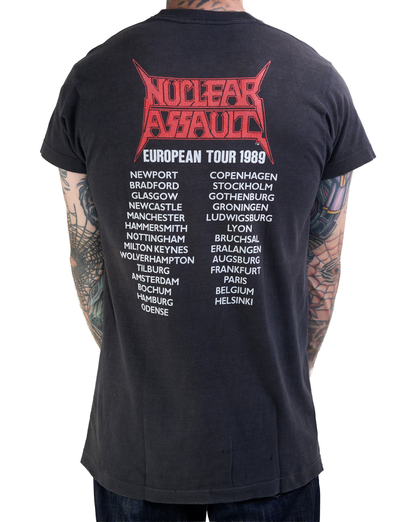 Vintage 1989 Nuclear Assault Handle With Care Tour T-Shirt