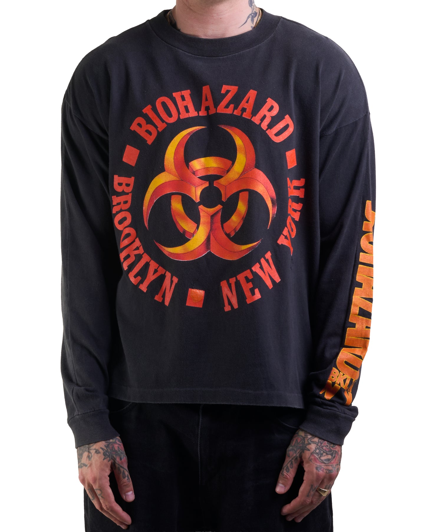 Vintage 1992 Biohazard Escape From New York Longsleeve