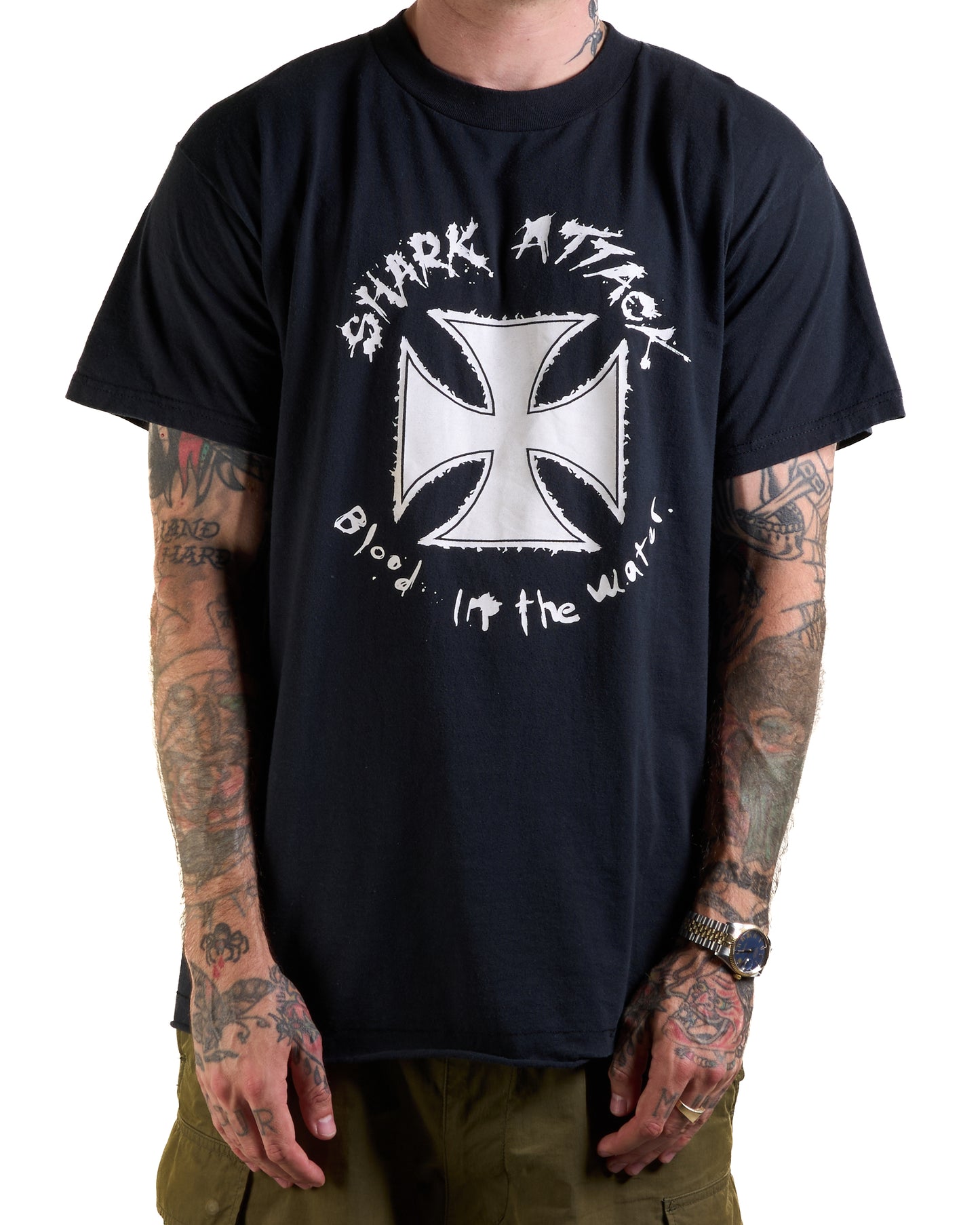 Vintage Shark Attack Blood In The Water T-Shirt