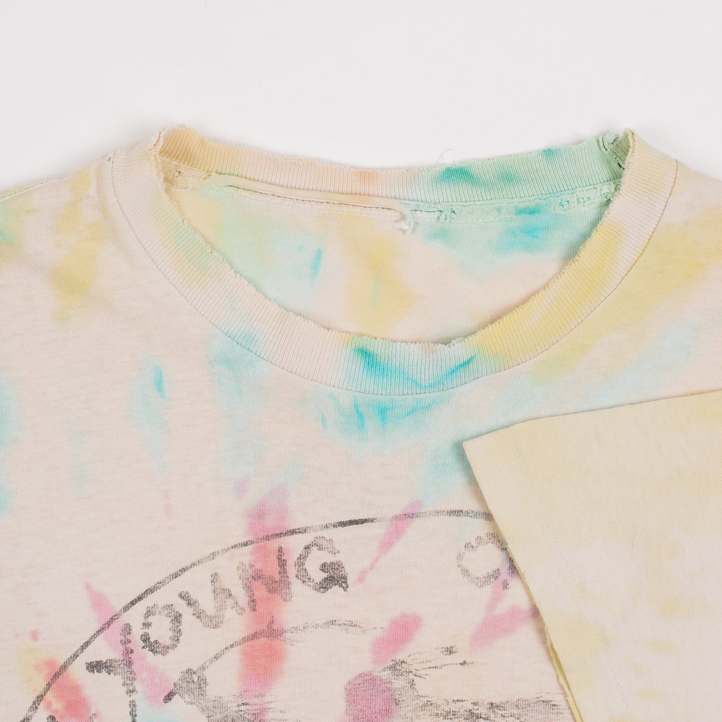 Vintage 1991 Neil Young With Crazy Horse Rugged Glory Tie Dye T-Shirt