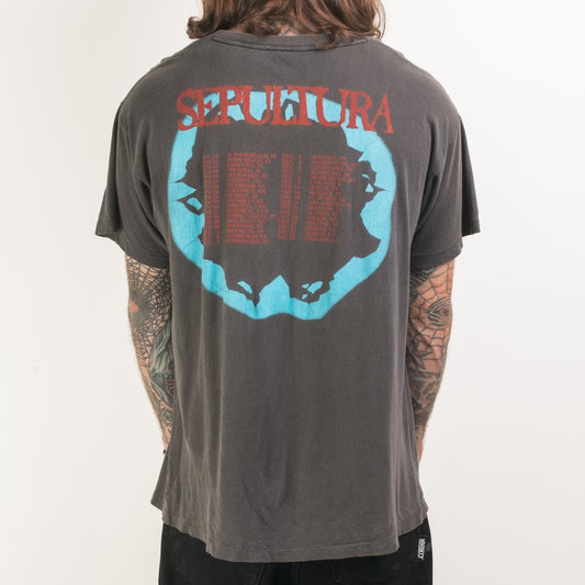 Vintage 1990 Sepultura Schizophrenia Tour T-Shirt