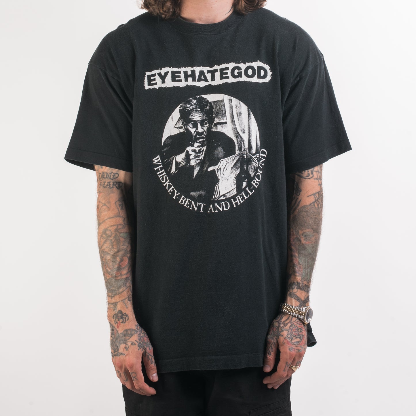 Vintage 90’s Eyehategod Whiskey Bent And Hell Bound T-Shirt