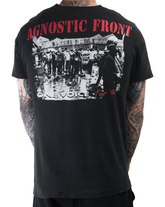 Vintage 1992 Agnostic Front One Voice T-Shirt
