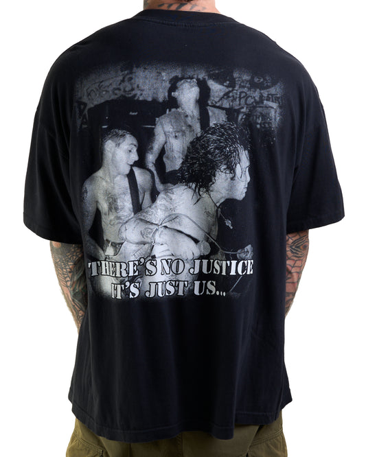 Vintage 90’s Agnostic Front There’s No Justice Just Us T-Shirt