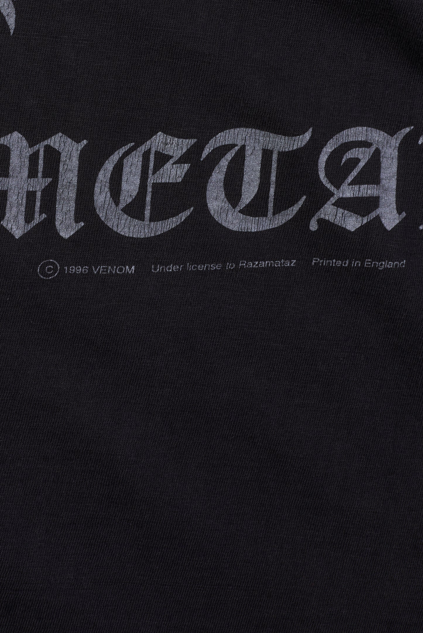 Vintage 1996 Venom Black Metal T-Shirt