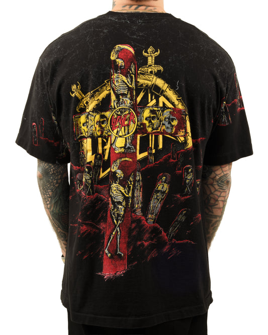 Vintage 90’s Slayer Seasons In The Abyss All Over Print T-Shirt