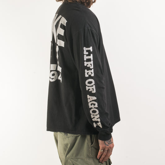 Vintage 1994 Life Of Agony Smoke Em All Tour Longsleeve