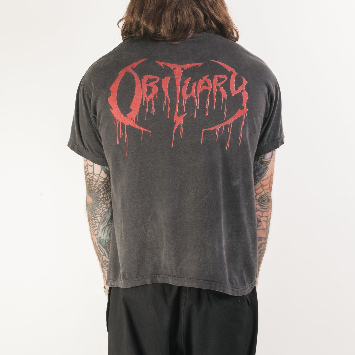 Vintage 1990 Obituary Slowly We Rot T-Shirt