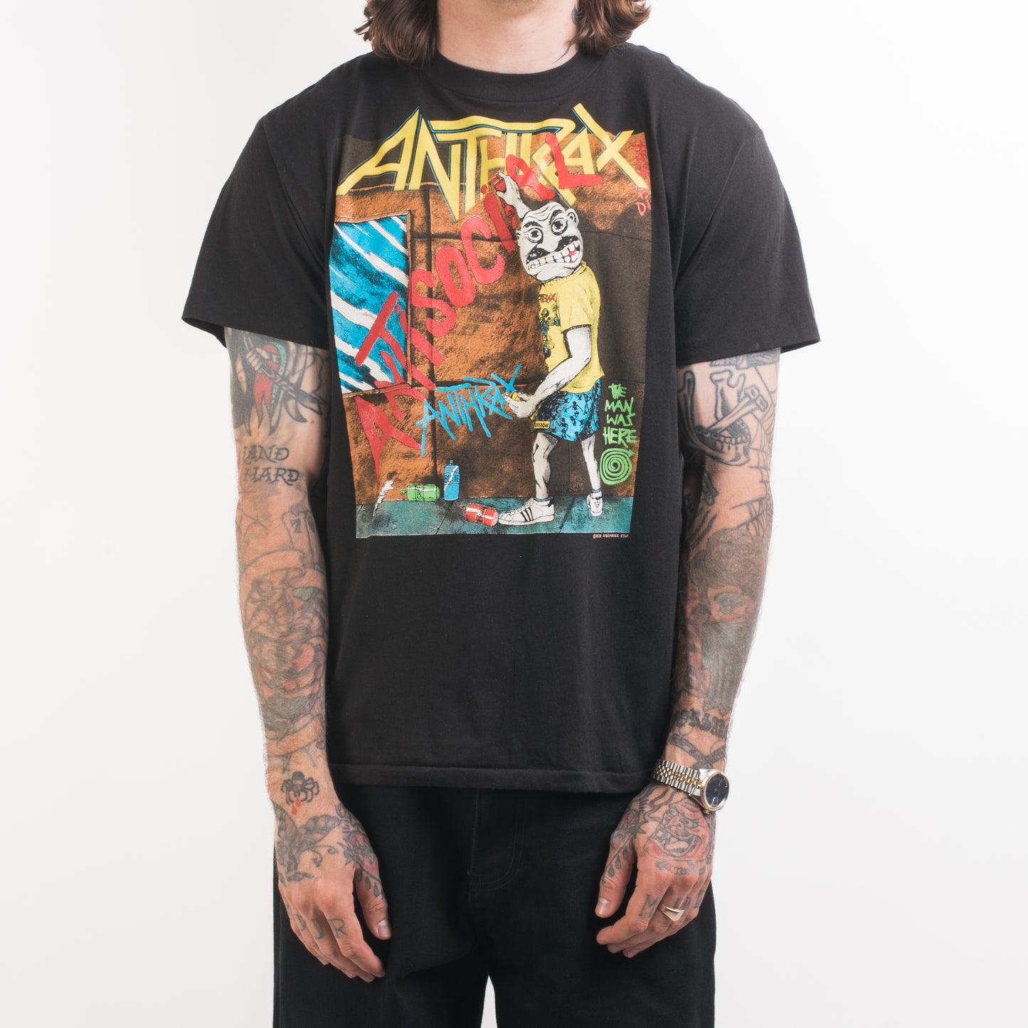 Vintage 1989 Anthrax Antisocial Tour T-Shirt