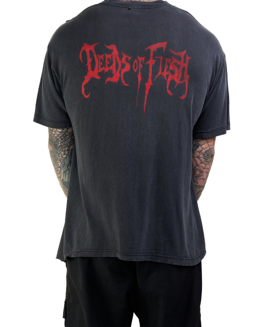 Vintage 90’s Deeds Of Flesh Trading Pieces T-Shirt