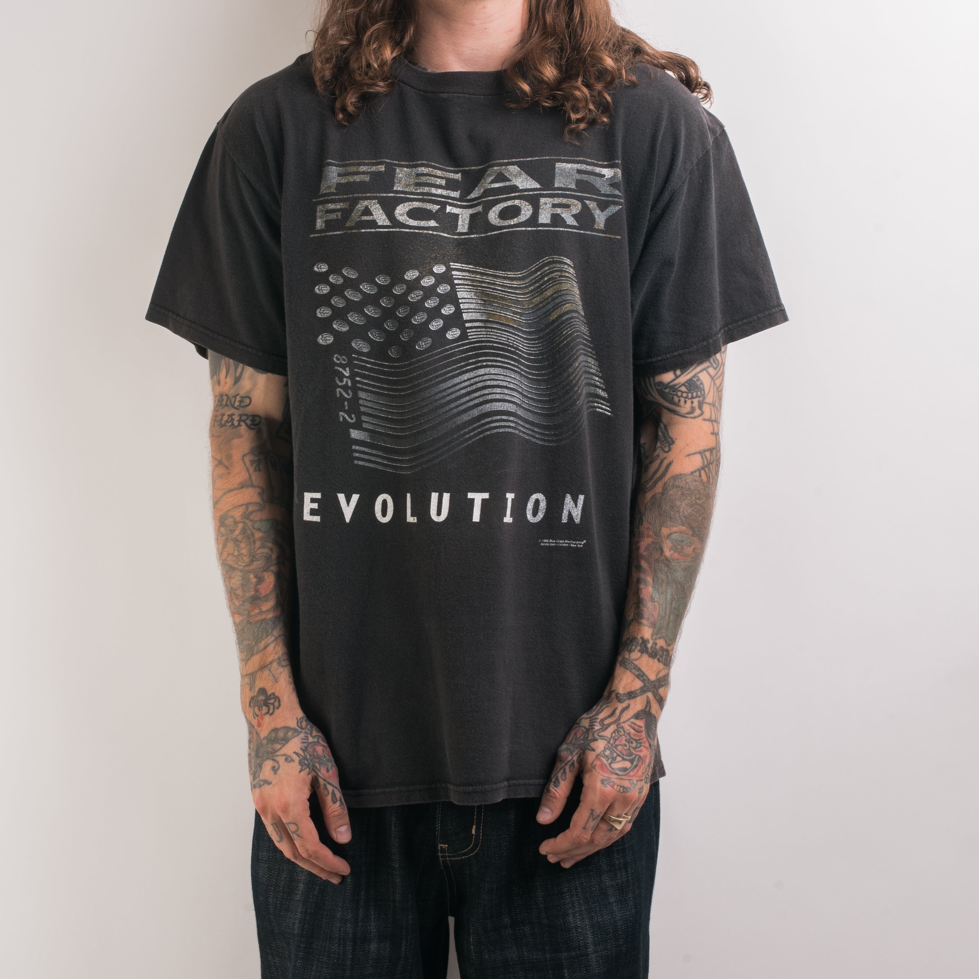 _fear_and_misery_ Fear Factory 'Obsolete' Album T-Shirt - Men's Black Official Band