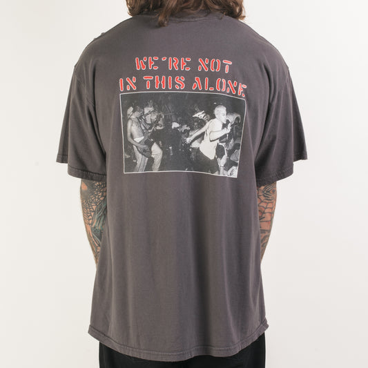 Vintage 90’s Youth Of Today Were Not In This Alone T-Shirt