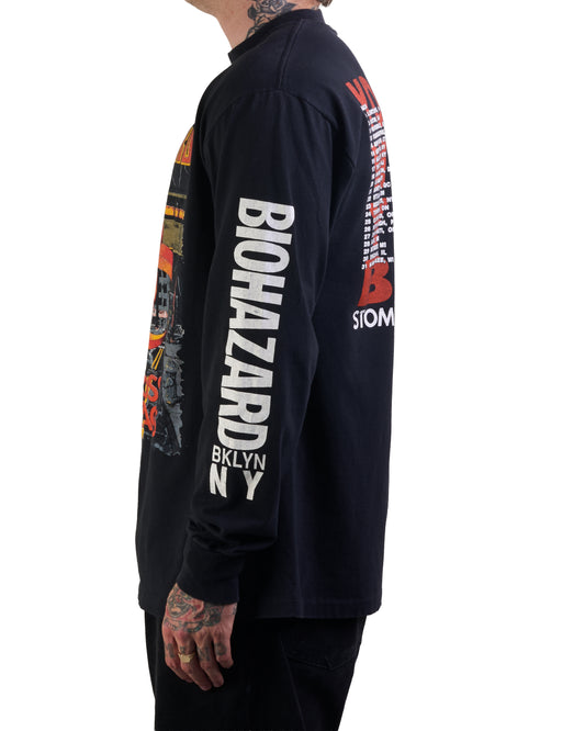 Vintage 1991 Biohazard Stomping The World Tour Longsleeve
