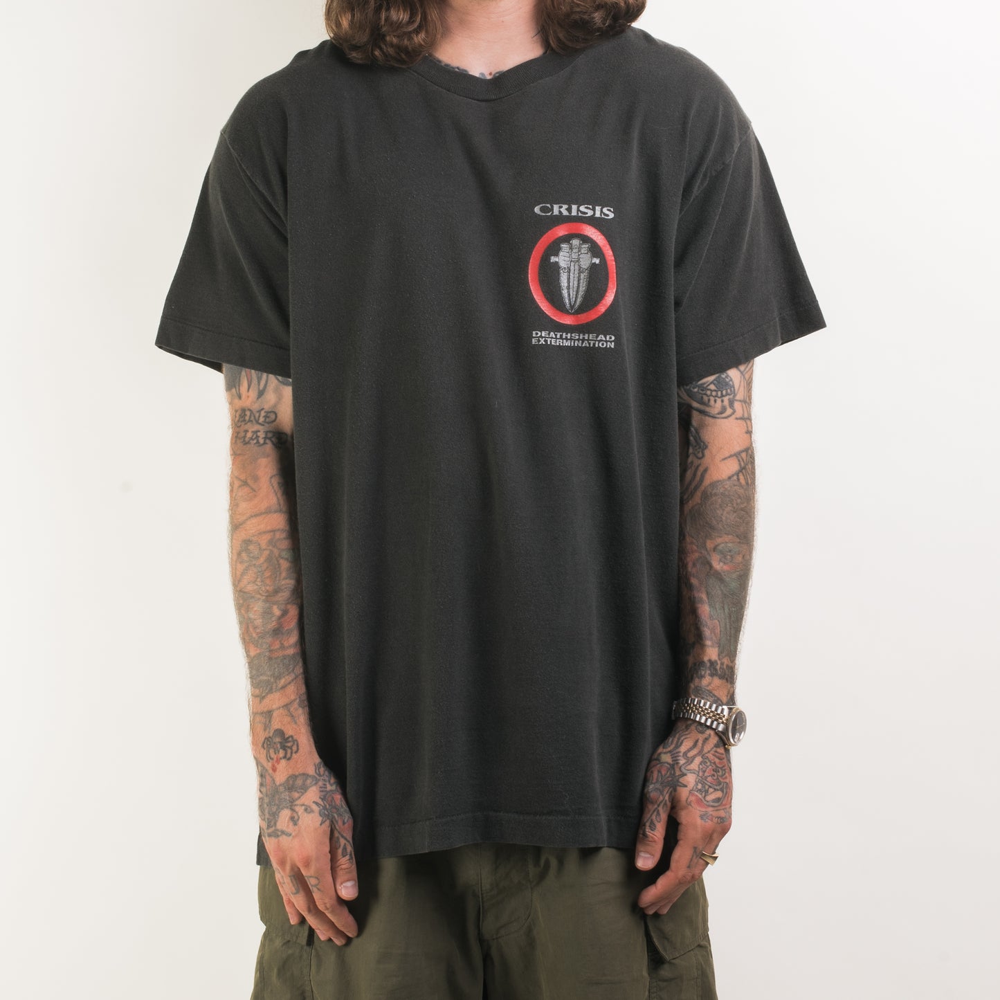 Vintage 90’s Crisis Deathshed Extermination T-Shirt