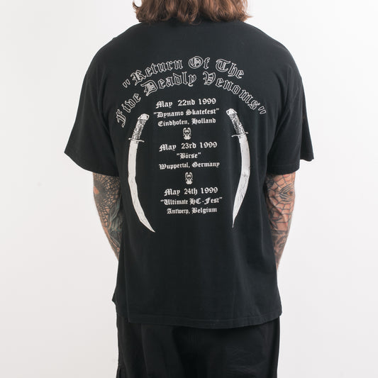 Vintage 1999 Merauder Five Deadly Venoms Tour T-Shirt
