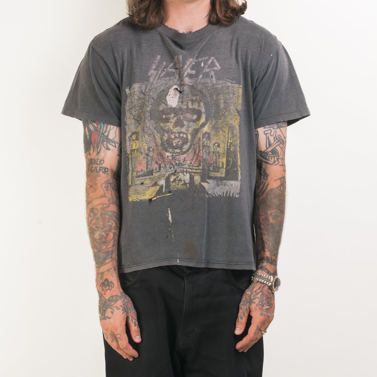 Vintage 1990 Slayer Seasons In The Abyss T-Shirt