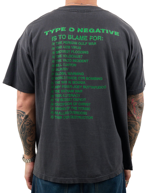 Vintage 1993 Type O Negative Bloody Kisses T-Shirt