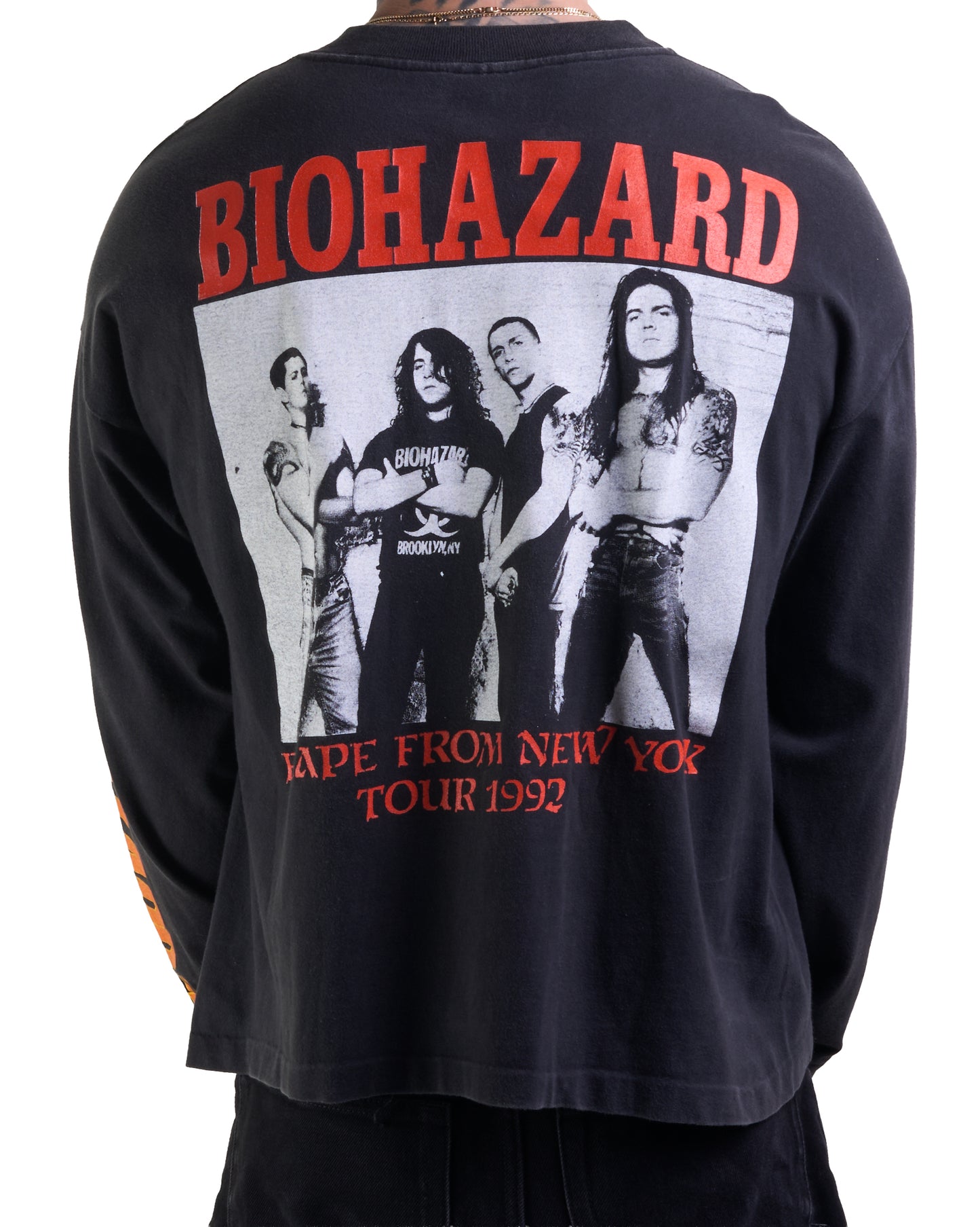 Vintage 1992 Biohazard Escape From New York Longsleeve