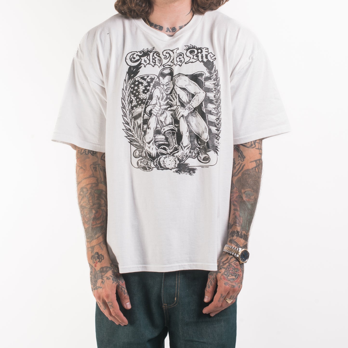 Vintage 90’s Cold As Life Breakin’ The Law T-Shirt