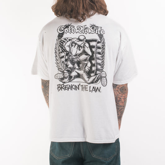 Vintage 90’s Cold As Life Breakin’ The Law T-Shirt