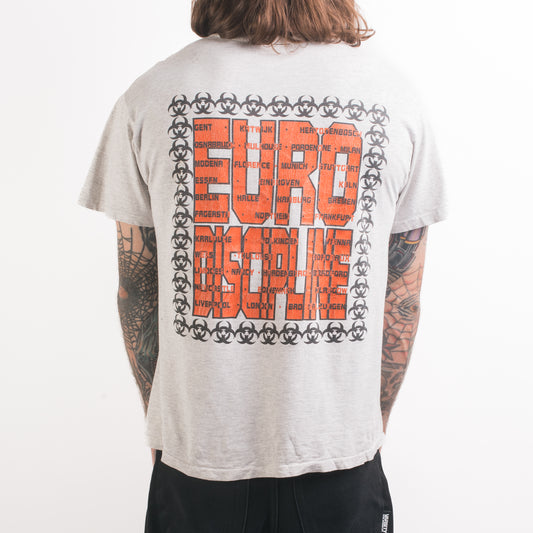Vintage 1993 Biohazard Euro Punishment Tour T-Shirt
