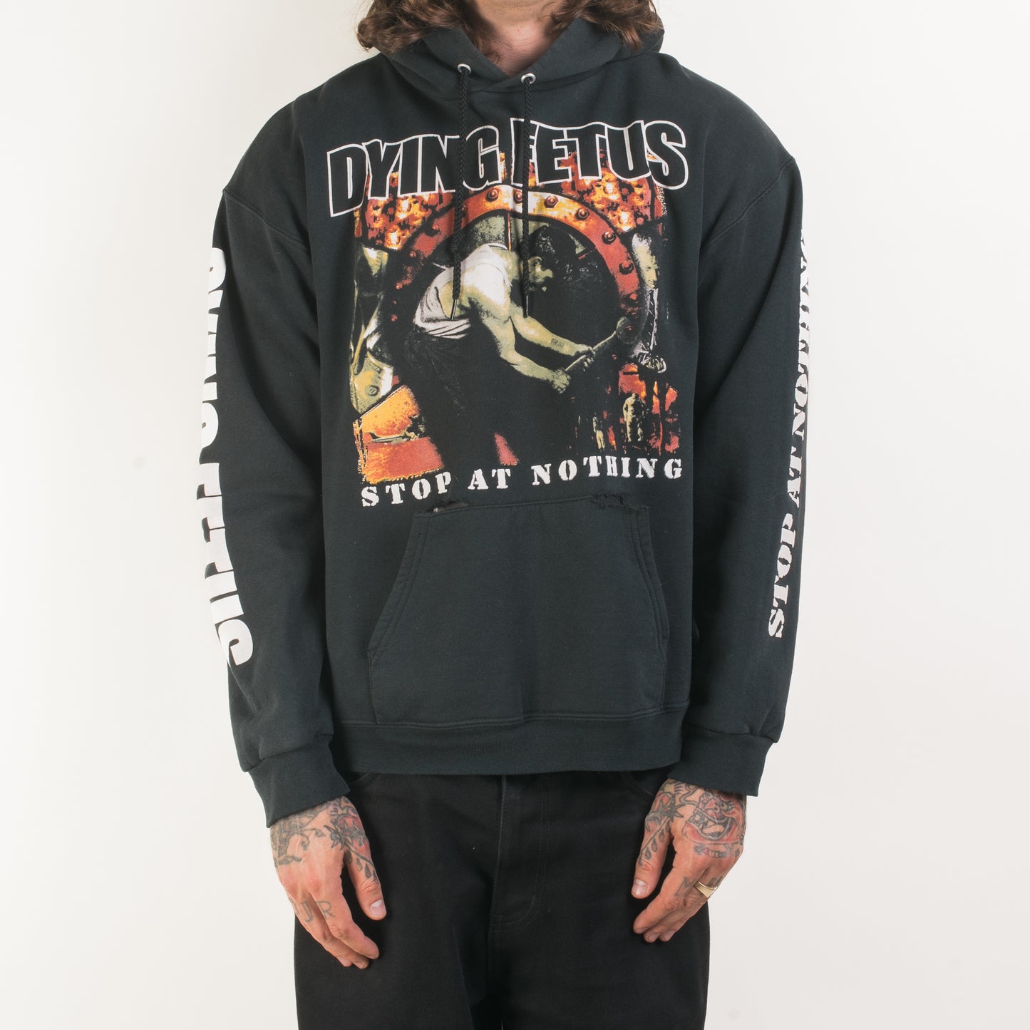 Vintage Dying Fetus Stop At Nothing Hoodie